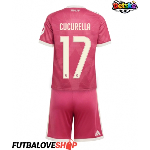 Dres Real Madrid Marc Cucurella #17 Tretina pre deti 2026-27 Krátky Rukáv (+ trenírky)
